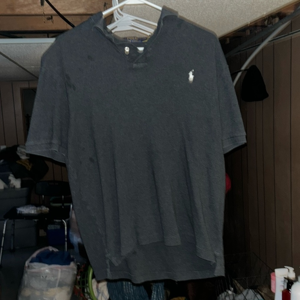 Nice Ralph Lauren shirt size medium smoke grey/white
